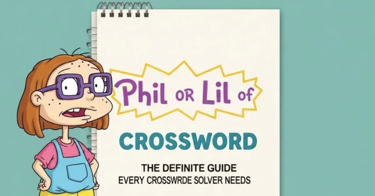 Phil or Lil of Rugrats Crossword