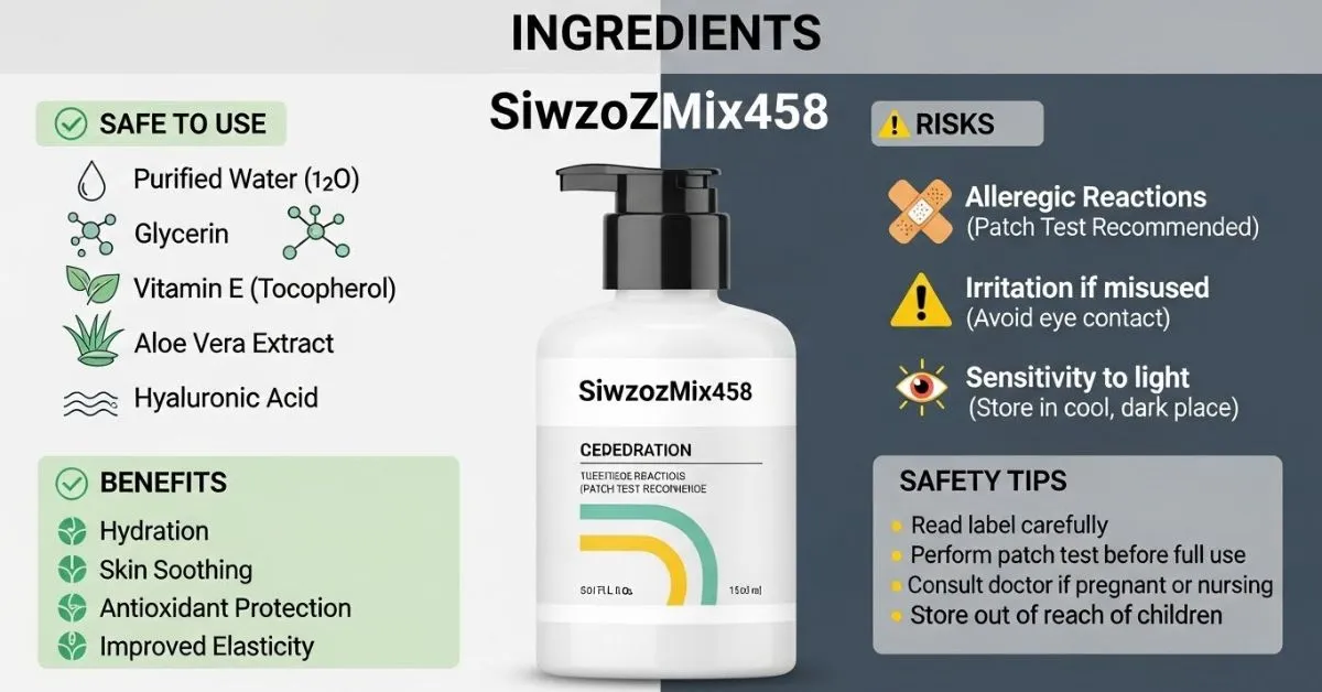 Ingredients in Siwzozmix458 Safe to Use