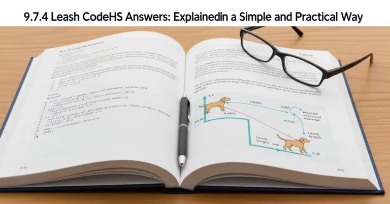 9.7.4 Leash CodeHS Answers