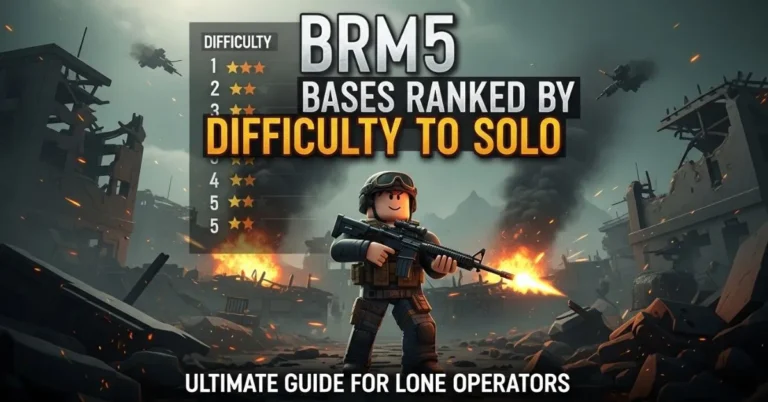 BRM5 Bases Ranked by Difficulty to Solo
